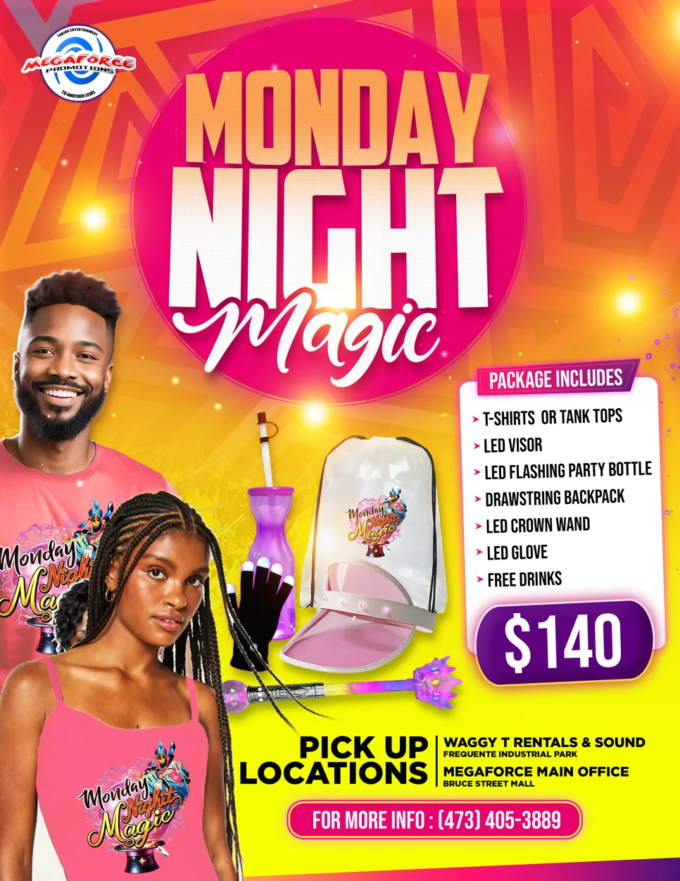 Monday Nite Magic original event flyer